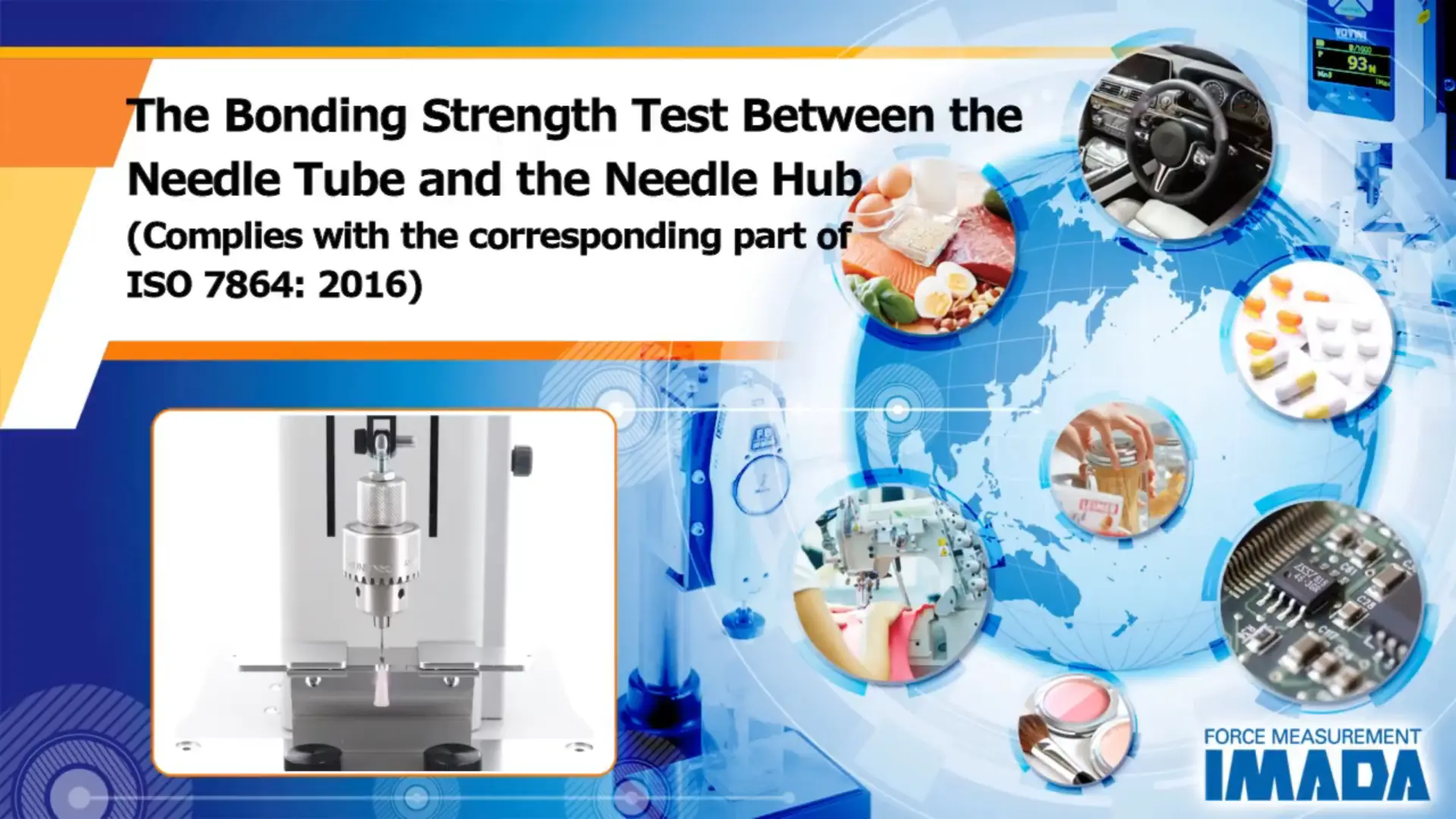 The bonding strength test between the needle tube and the needle hub（Complies with the corresponding part of ISO 7864: 2016）